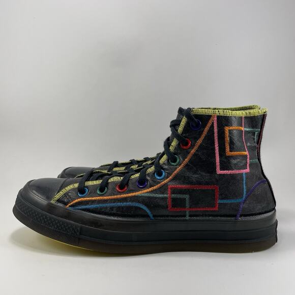 Converse Chuck 70 High 'Chinese New Year Mens Size 11 Black Multi Color Lace Up - Picture 3 of 12